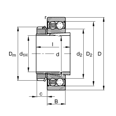 {(dio)S 2211-K-2RS-TVH-C3 + H311, (j) DIN 630  DIN 5415 ˜ʵҪߴ, F׺;oףɂ(c)ܷ