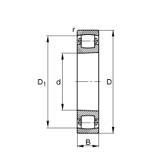 ΝLS 20222-K-MB-C3, (j) DIN 635-1 ˜ʵҪߴ, FF 1:12