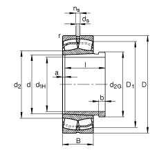 {(dio)ĝLS 22208-E1-K + AH308, (j) DIN 635-2 (bio)(zhn)Ҫߴ, F׺ж